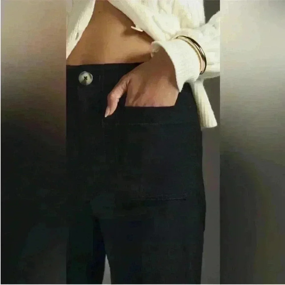 The Colette Cropped Wide-leg Pants Linen edition size 27 - Picture 2 of 6